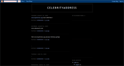 Desktop Screenshot of celebrityaddress.blogspot.com