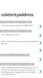 Mobile Screenshot of celebrityaddress.blogspot.com