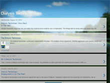 Tablet Screenshot of dialysistechniciancertification.blogspot.com