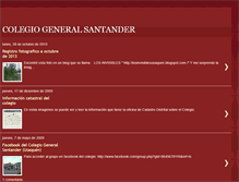 Tablet Screenshot of colegiogsantanderusaquen.blogspot.com