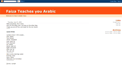 Desktop Screenshot of faizateachesyouarabic.blogspot.com