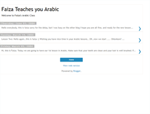 Tablet Screenshot of faizateachesyouarabic.blogspot.com