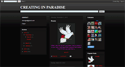 Desktop Screenshot of creatinginparadise.blogspot.com