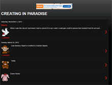 Tablet Screenshot of creatinginparadise.blogspot.com