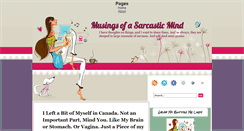 Desktop Screenshot of musingsofasarcasticmind.blogspot.com