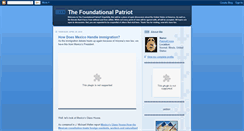 Desktop Screenshot of foundationalpatriot.blogspot.com