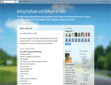 Tablet Screenshot of acting-institutes-schools-delhi.blogspot.com