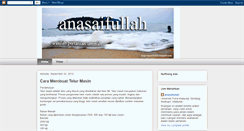 Desktop Screenshot of anasaifullah.blogspot.com