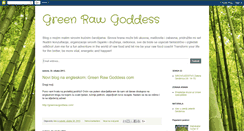Desktop Screenshot of greenrawgoddess.blogspot.com