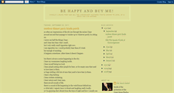 Desktop Screenshot of behappyandbuyme.blogspot.com