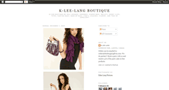 Desktop Screenshot of kleelangboutique.blogspot.com