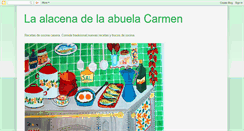 Desktop Screenshot of laalacenadelaabuela.blogspot.com