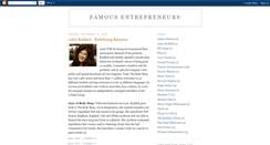 Desktop Screenshot of famousentrepreneurs.blogspot.com