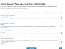 Tablet Screenshot of comobaixar-tutoriais.blogspot.com