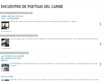 Tablet Screenshot of encuentrodepoetisasdelcaribe.blogspot.com