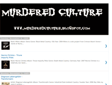 Tablet Screenshot of murderedculture.blogspot.com