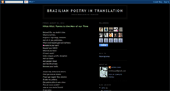 Desktop Screenshot of brazilpoetry.blogspot.com