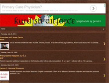 Tablet Screenshot of kurdishairforce.blogspot.com