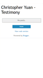 Mobile Screenshot of christopheryuanvideo.blogspot.com