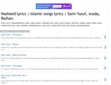 Tablet Screenshot of nasheedin.blogspot.com