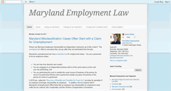 Desktop Screenshot of mdemploymentlaw.blogspot.com