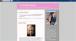 Desktop Screenshot of annie-itsthelittlethings.blogspot.com