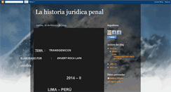 Desktop Screenshot of lahistoriajuridicapenal.blogspot.com