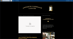 Desktop Screenshot of antiquecarriageclocks.blogspot.com