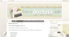 Desktop Screenshot of fromadoctorswife.blogspot.com