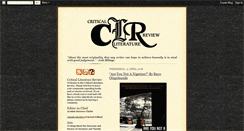 Desktop Screenshot of criticalliteraturereview.blogspot.com