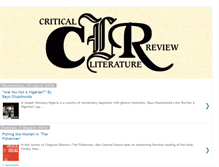 Tablet Screenshot of criticalliteraturereview.blogspot.com