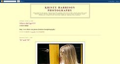 Desktop Screenshot of kristyharrisonphotography.blogspot.com