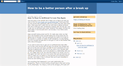Desktop Screenshot of howtobeabetterpersonafterabreakup.blogspot.com