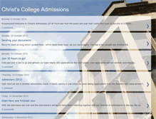 Tablet Screenshot of christsadmissions.blogspot.com