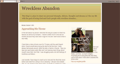 Desktop Screenshot of pour-with-wreckless-abandon.blogspot.com