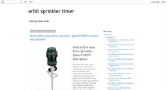 Desktop Screenshot of orbitsprinklertimer.blogspot.com