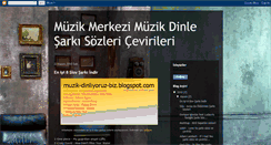 Desktop Screenshot of muzik-dinliyoruz-biz.blogspot.com