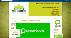 Desktop Screenshot of chlibraryservice.blogspot.com