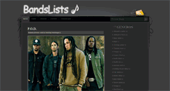 Desktop Screenshot of bandslists.blogspot.com