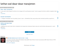 Tablet Screenshot of latihansoaldasar-dasarmanajemen.blogspot.com