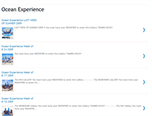 Tablet Screenshot of oceanexperience.blogspot.com
