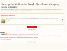 Tablet Screenshot of homeopathy-medicine-for-cough.blogspot.com