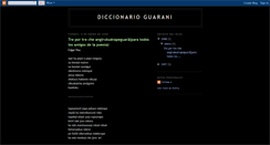 Desktop Screenshot of diccionarioguarani.blogspot.com