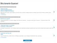 Tablet Screenshot of diccionarioguarani.blogspot.com