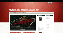 Desktop Screenshot of nhlgoodbadandugly.blogspot.com