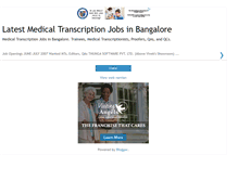 Tablet Screenshot of medicaltranscriptionjobsinbangalore.blogspot.com