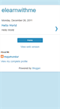 Mobile Screenshot of elearnwithme.blogspot.com