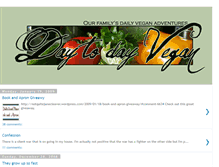 Tablet Screenshot of daytodayvegan.blogspot.com