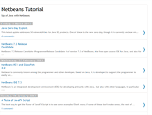 Tablet Screenshot of netbeanstutorial.blogspot.com