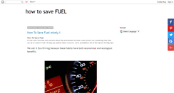 Desktop Screenshot of how-to-save-fuel.blogspot.com